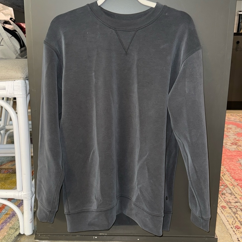 lululemon athletica Gray Crew Neck Sweater